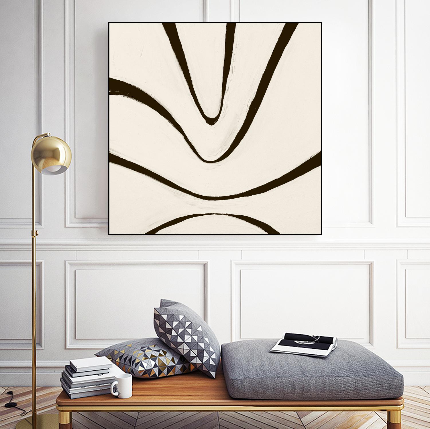 Sepia B by Franka Palek on GIANT ART - beige abstract