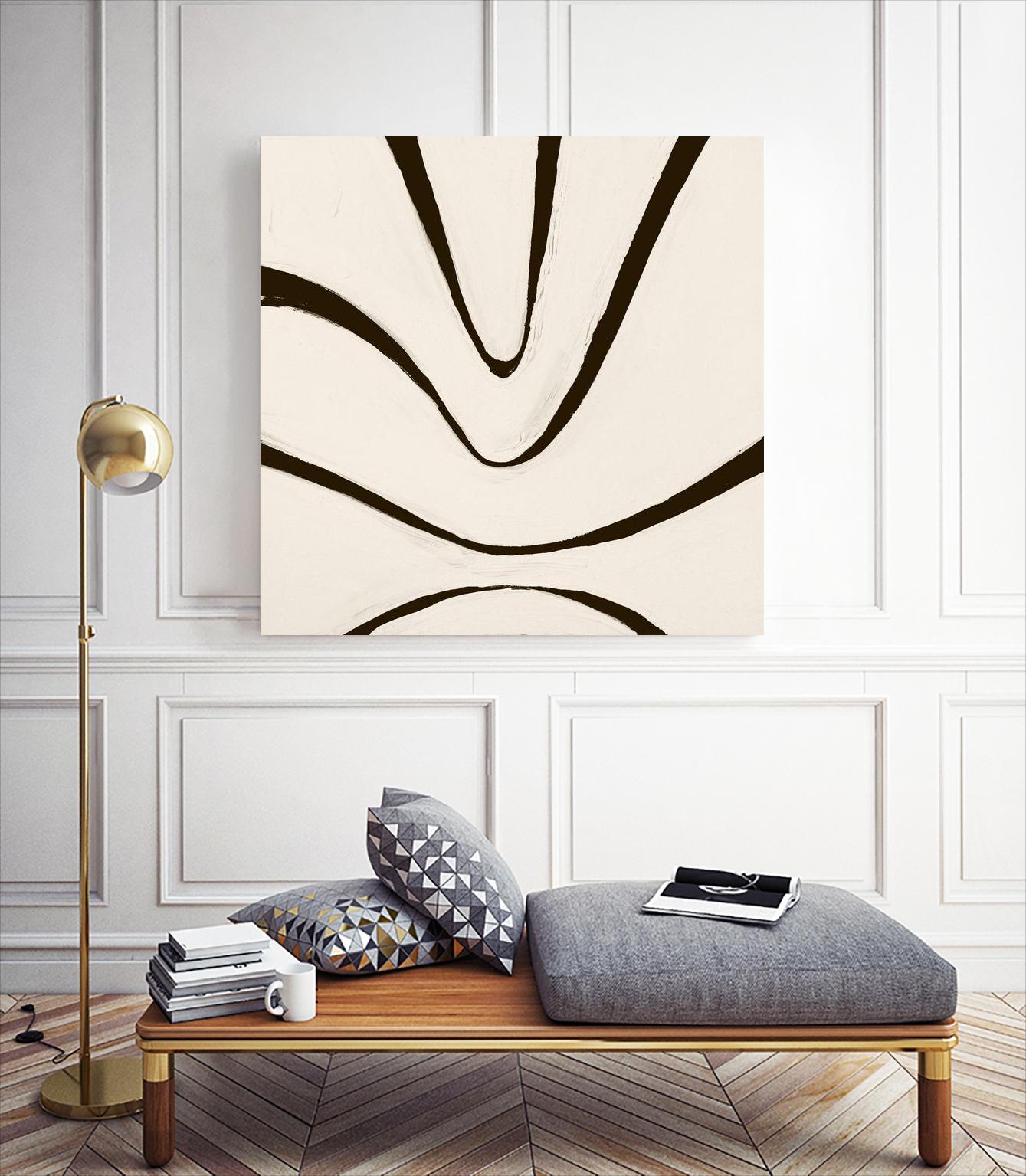 Sepia B by Franka Palek on GIANT ART - beige abstract