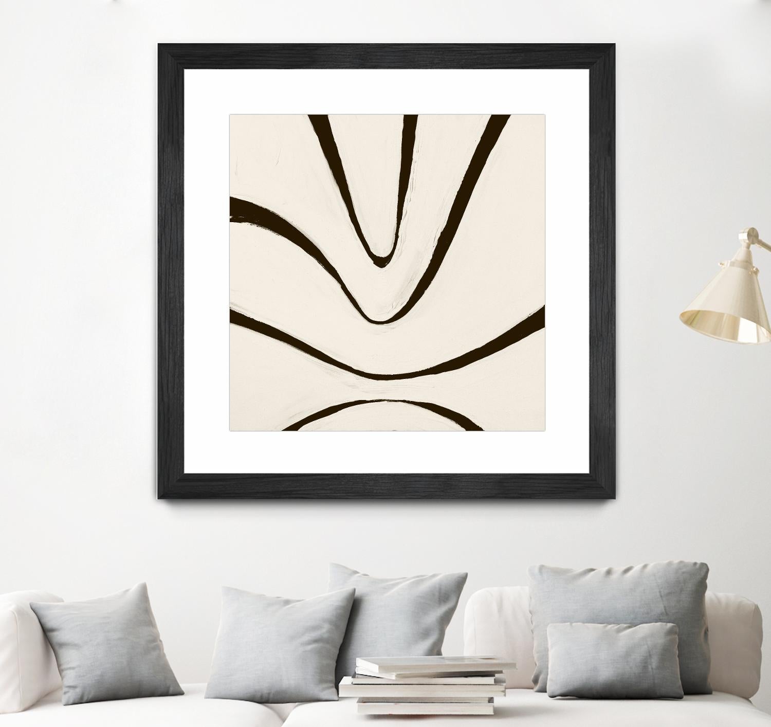 Sepia B by Franka Palek on GIANT ART - beige abstract