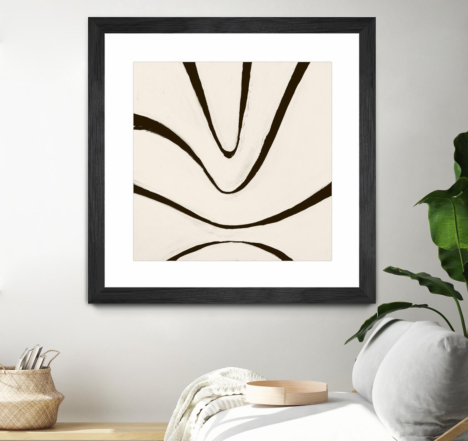 Sepia B by Franka Palek on GIANT ART - beige abstract