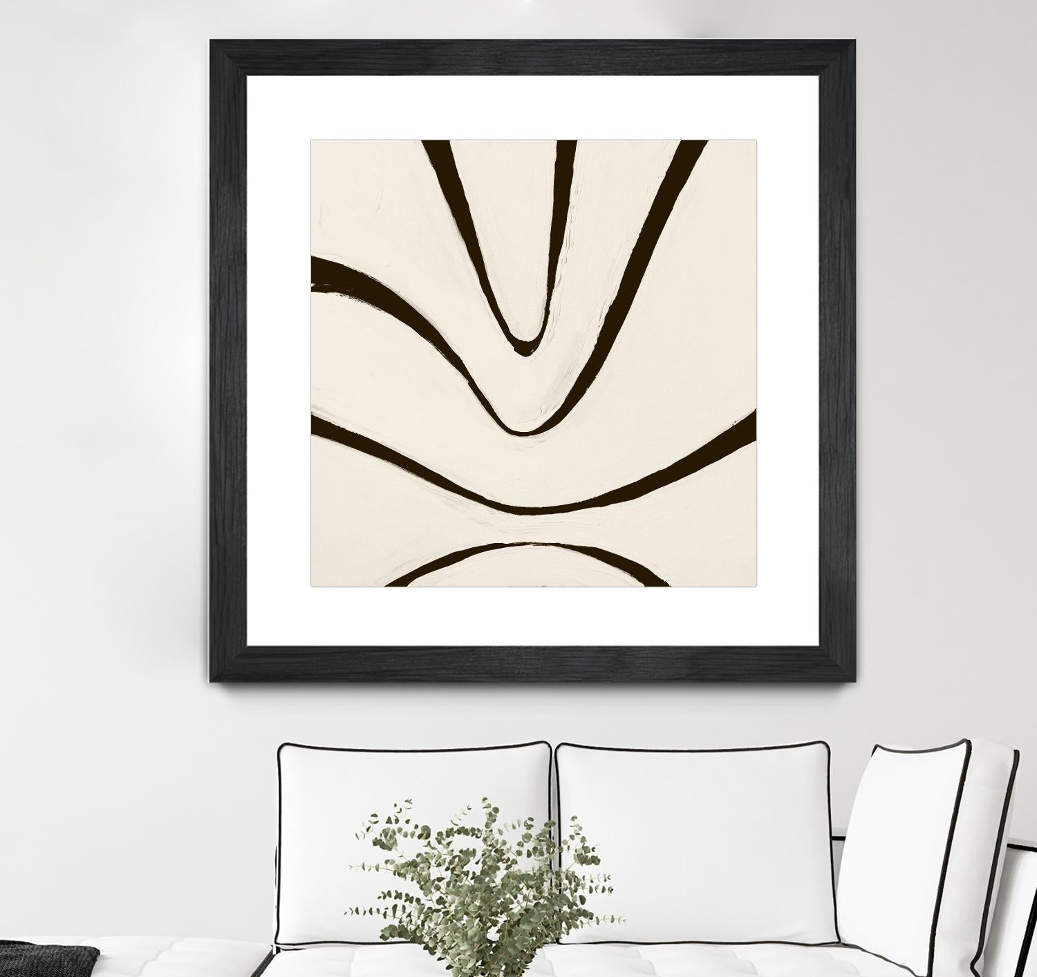 Sepia B by Franka Palek on GIANT ART - beige abstract