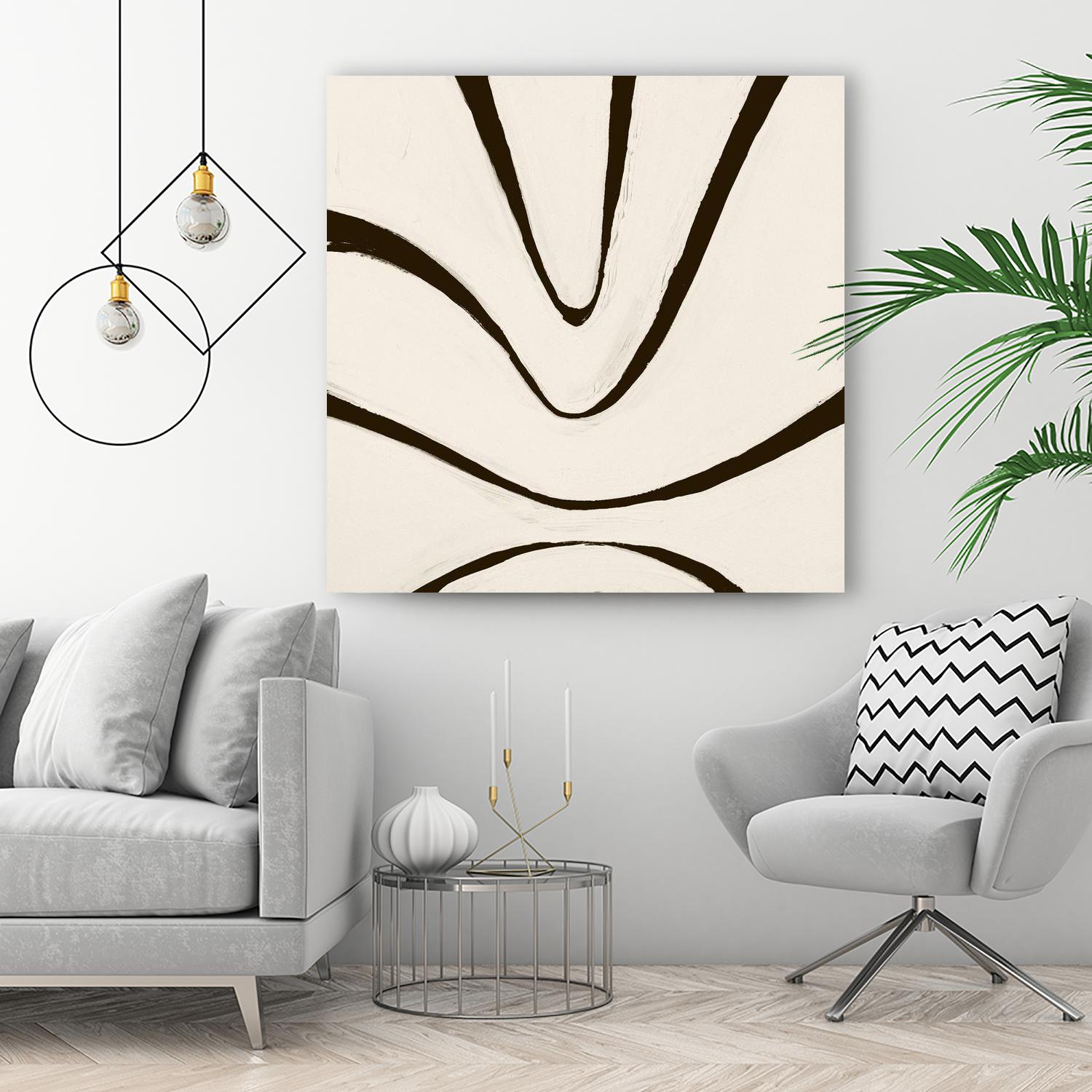 Sepia B by Franka Palek on GIANT ART - beige abstract