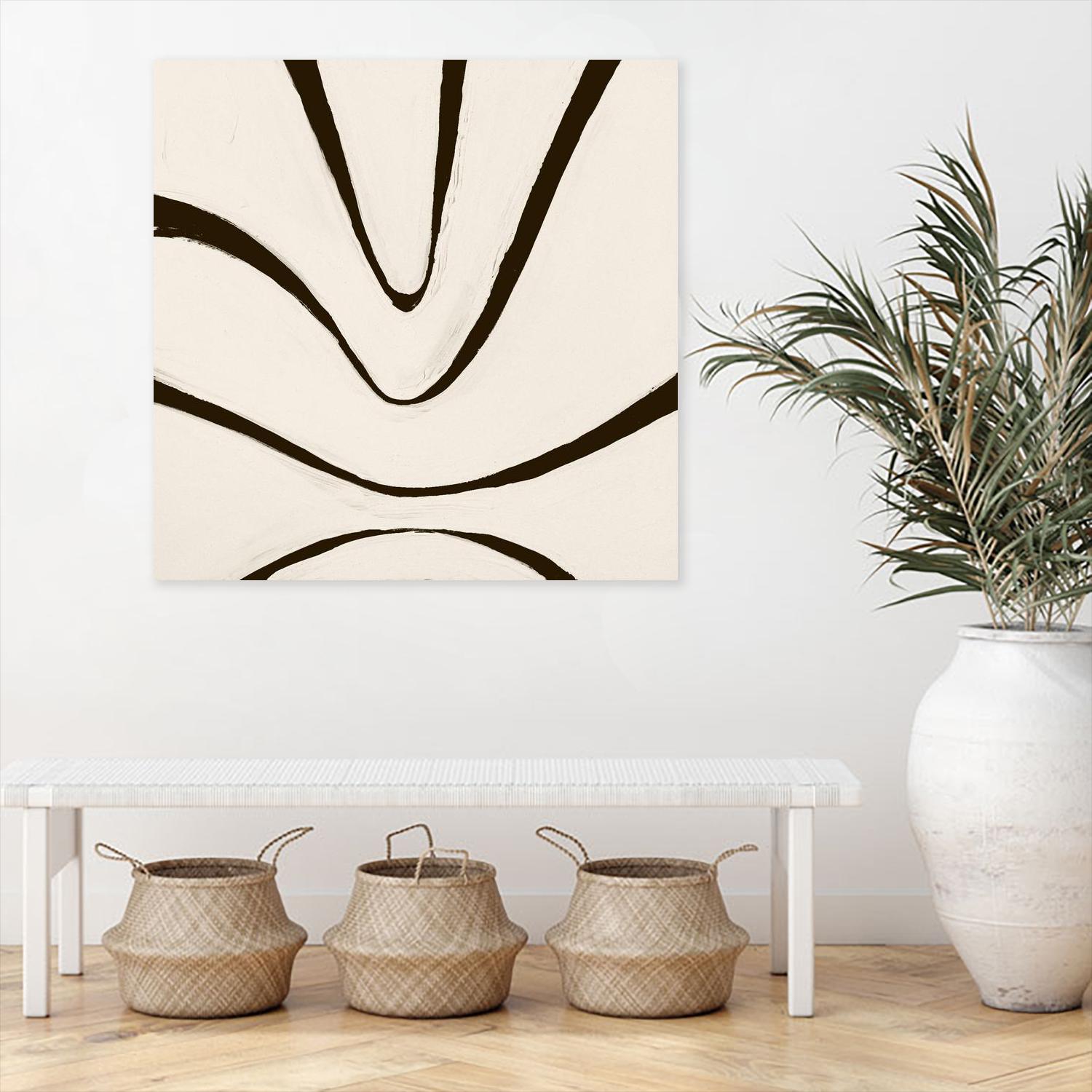 Sepia B by Franka Palek on GIANT ART - beige abstract