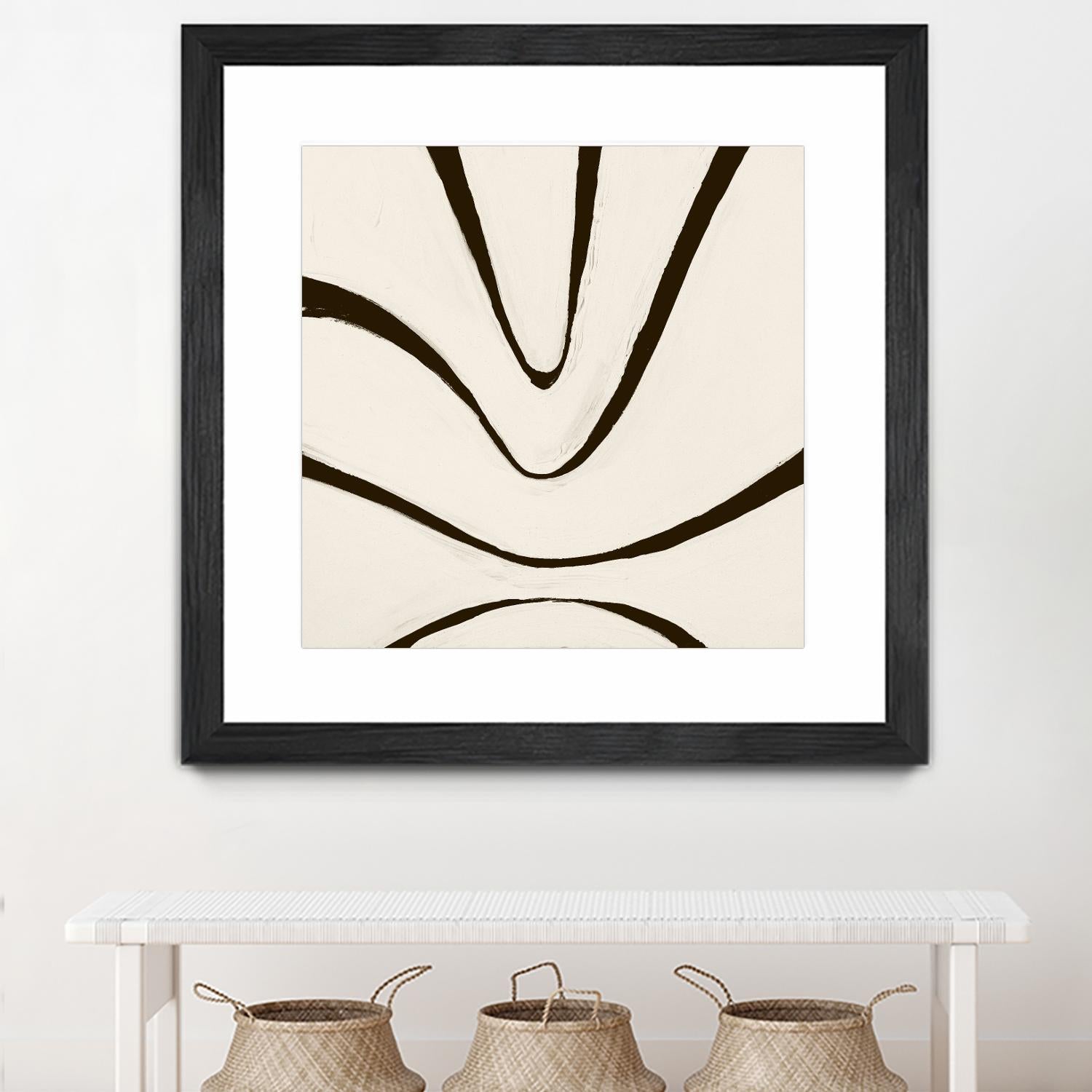 Sepia B by Franka Palek on GIANT ART - beige abstract