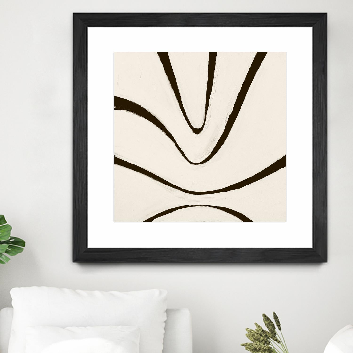 Sepia B by Franka Palek on GIANT ART - beige abstract