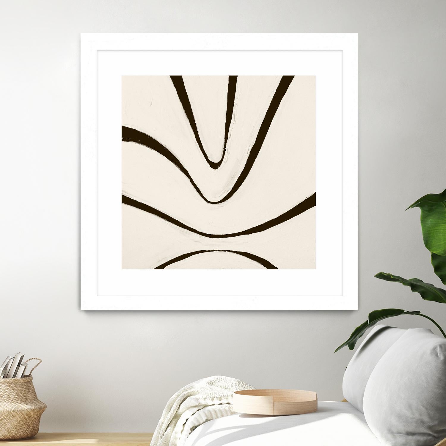 Sepia B by Franka Palek on GIANT ART - beige abstract