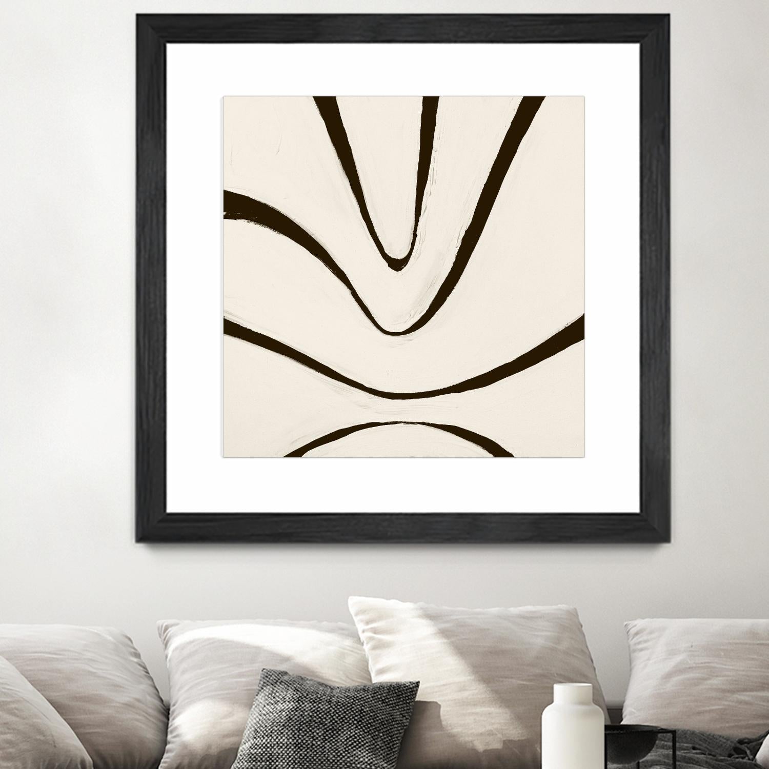 Sepia B by Franka Palek on GIANT ART - beige abstract