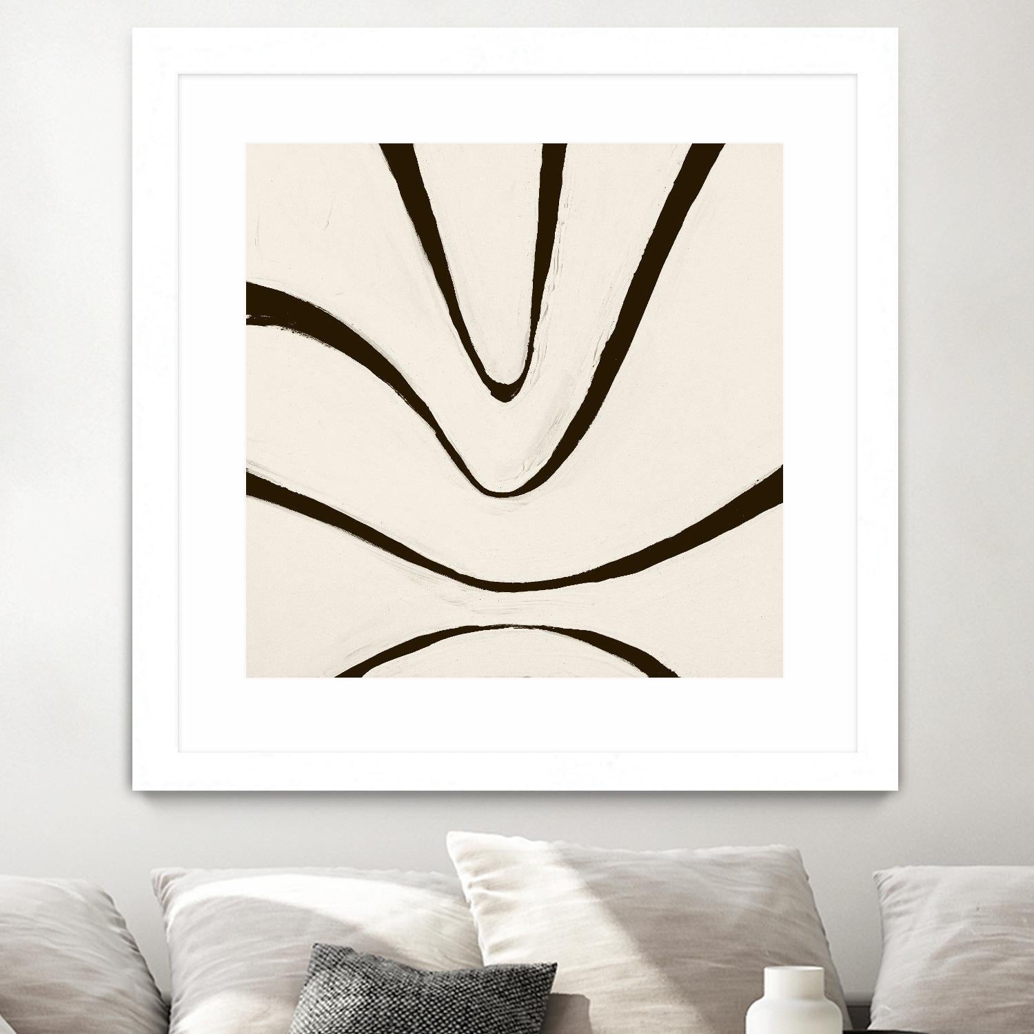 Sepia B by Franka Palek on GIANT ART - beige abstract
