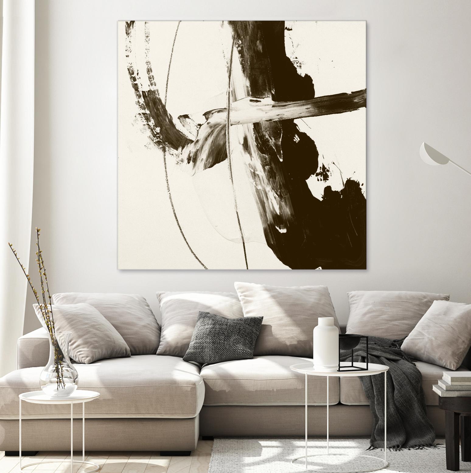 Sepia H by Franka Palek on GIANT ART - beige abstract