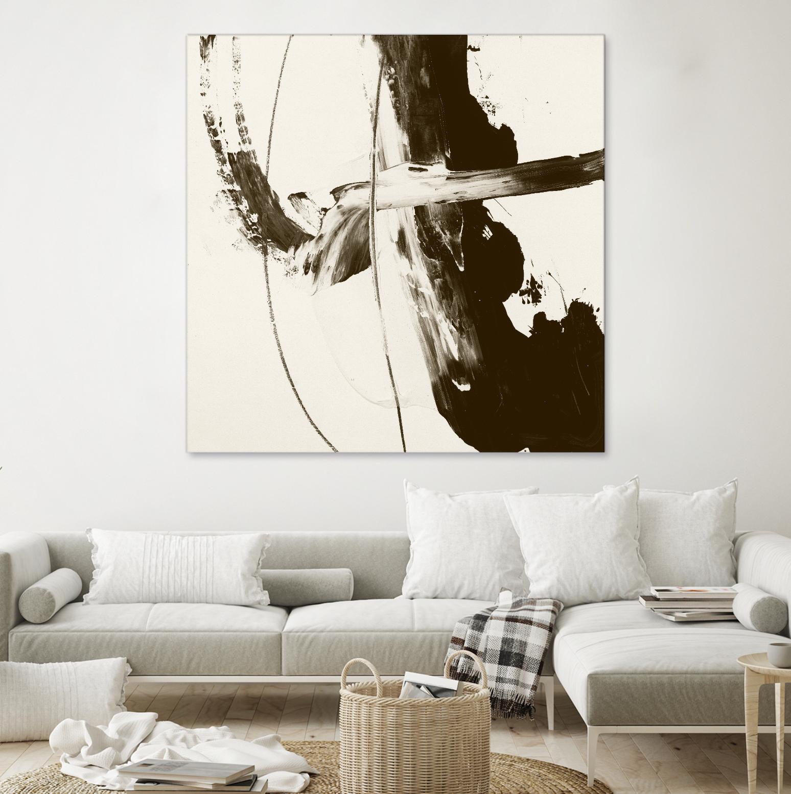 Sepia H by Franka Palek on GIANT ART - beige abstract