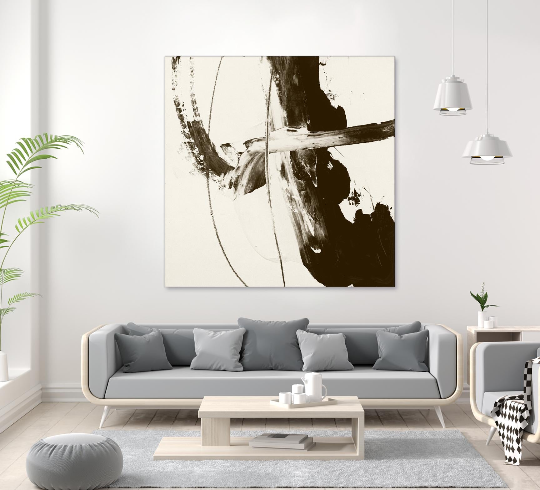 Sepia H by Franka Palek on GIANT ART - beige abstract