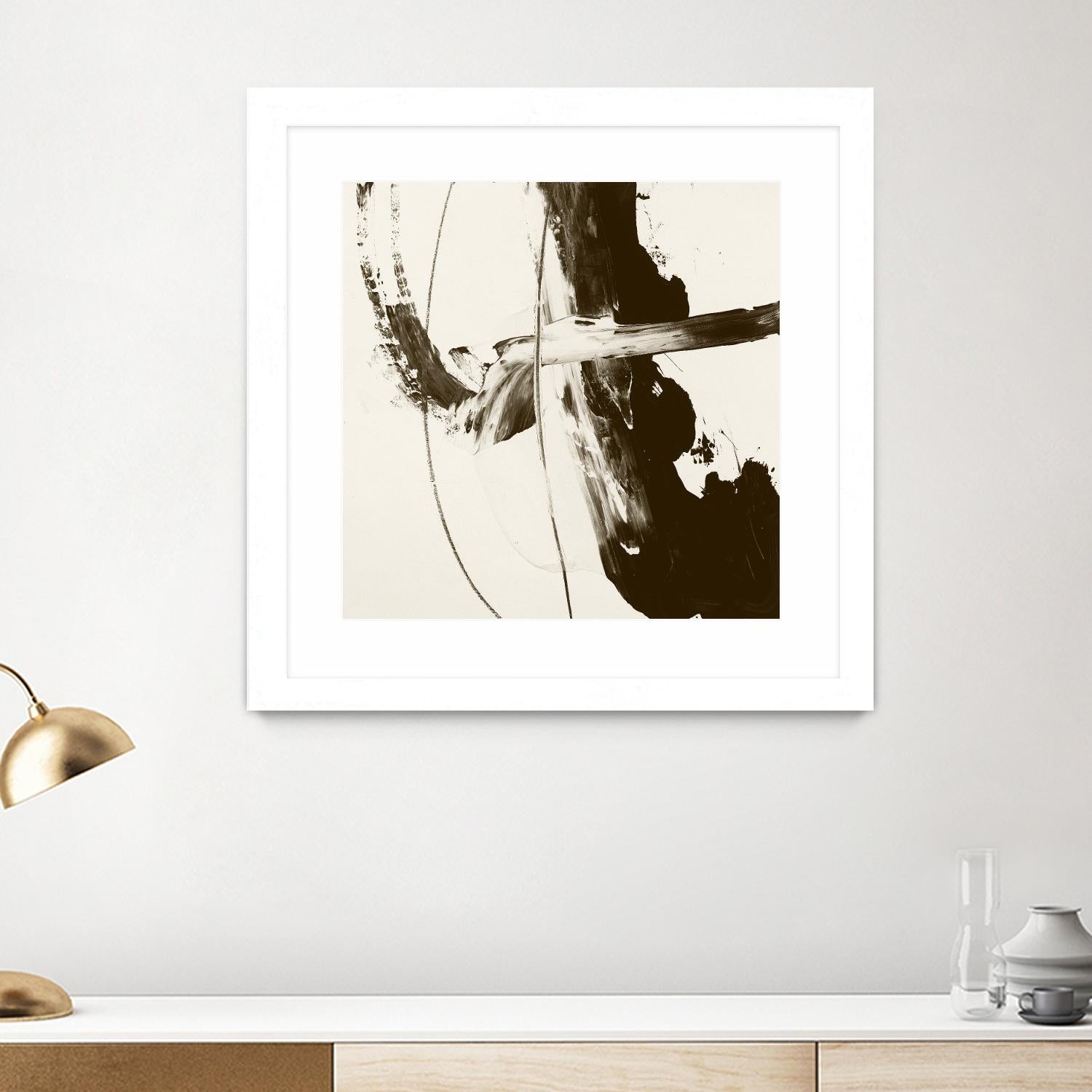 Sepia H by Franka Palek on GIANT ART - beige abstract