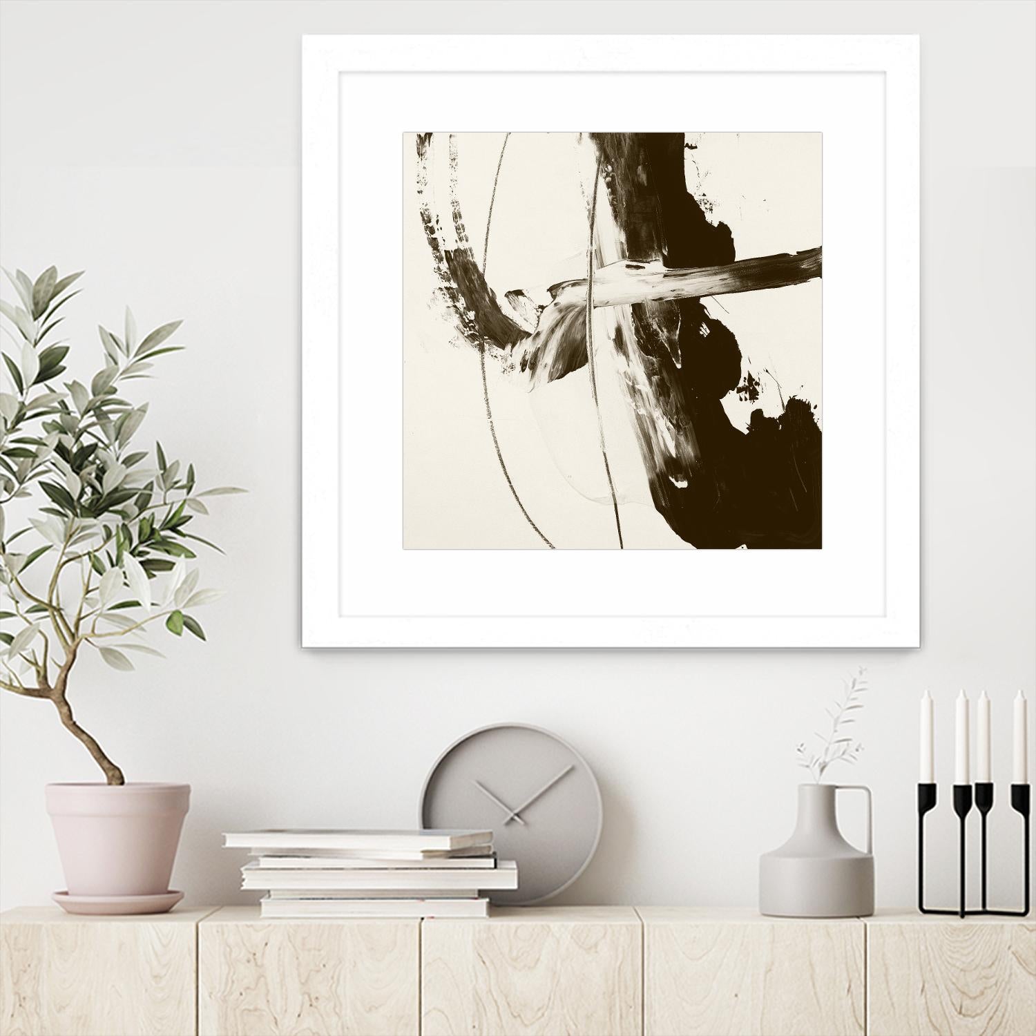 Sepia H by Franka Palek on GIANT ART - beige abstract