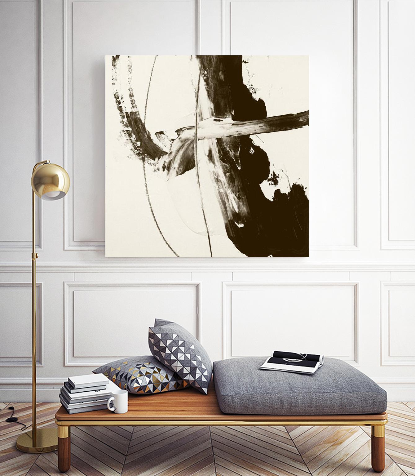 Sepia H by Franka Palek on GIANT ART - beige abstract