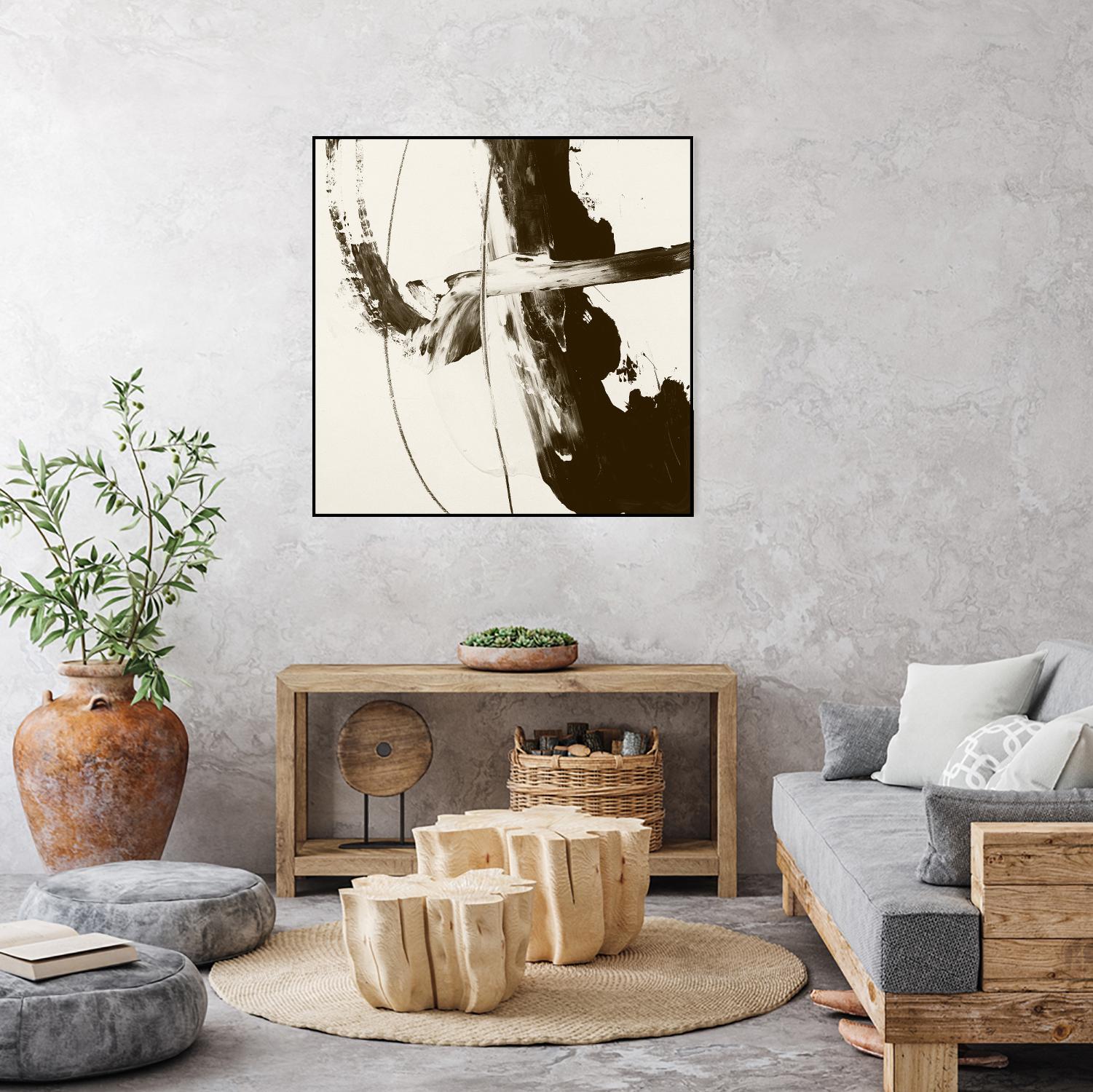 Sepia H by Franka Palek on GIANT ART - beige abstract