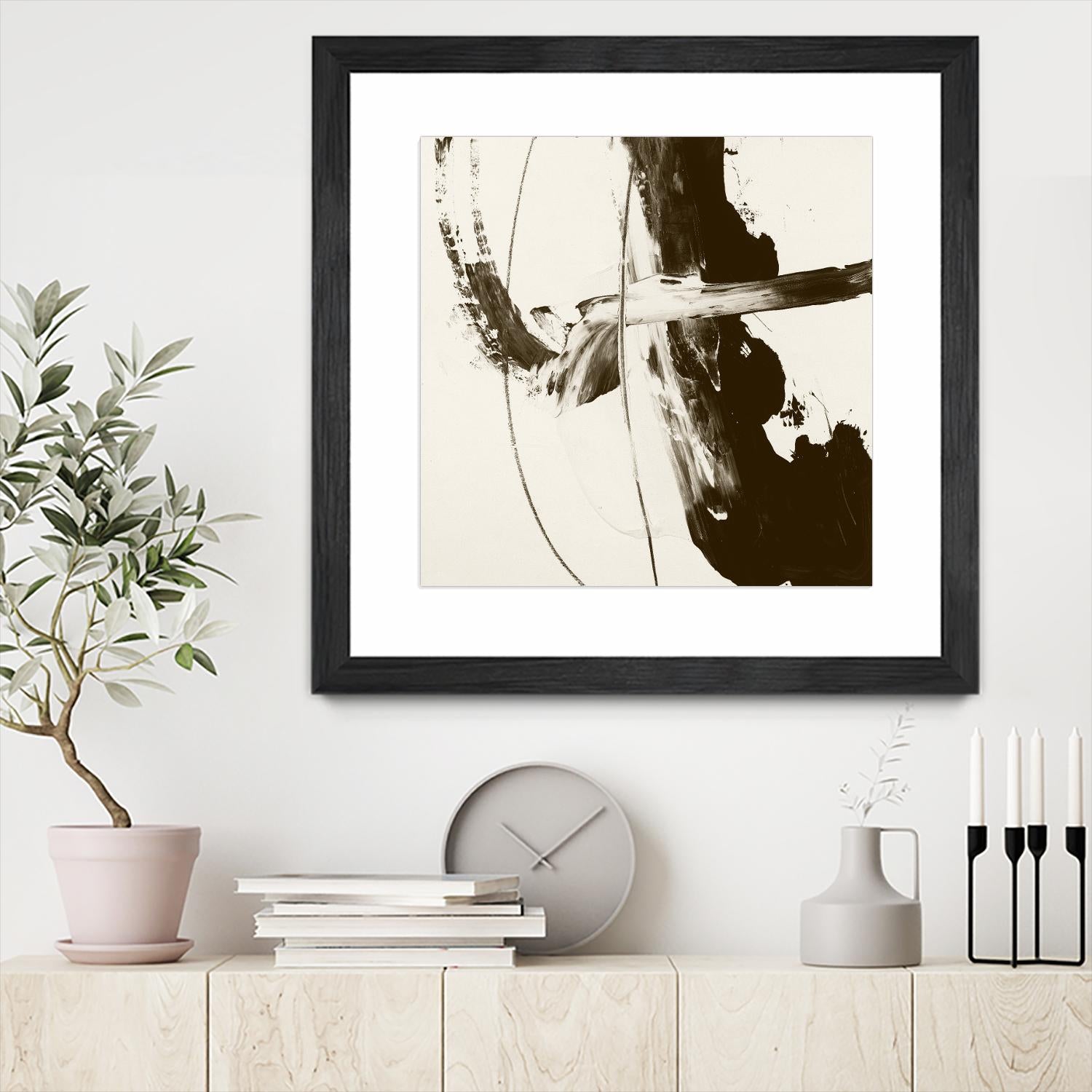 Sepia H by Franka Palek on GIANT ART - beige abstract