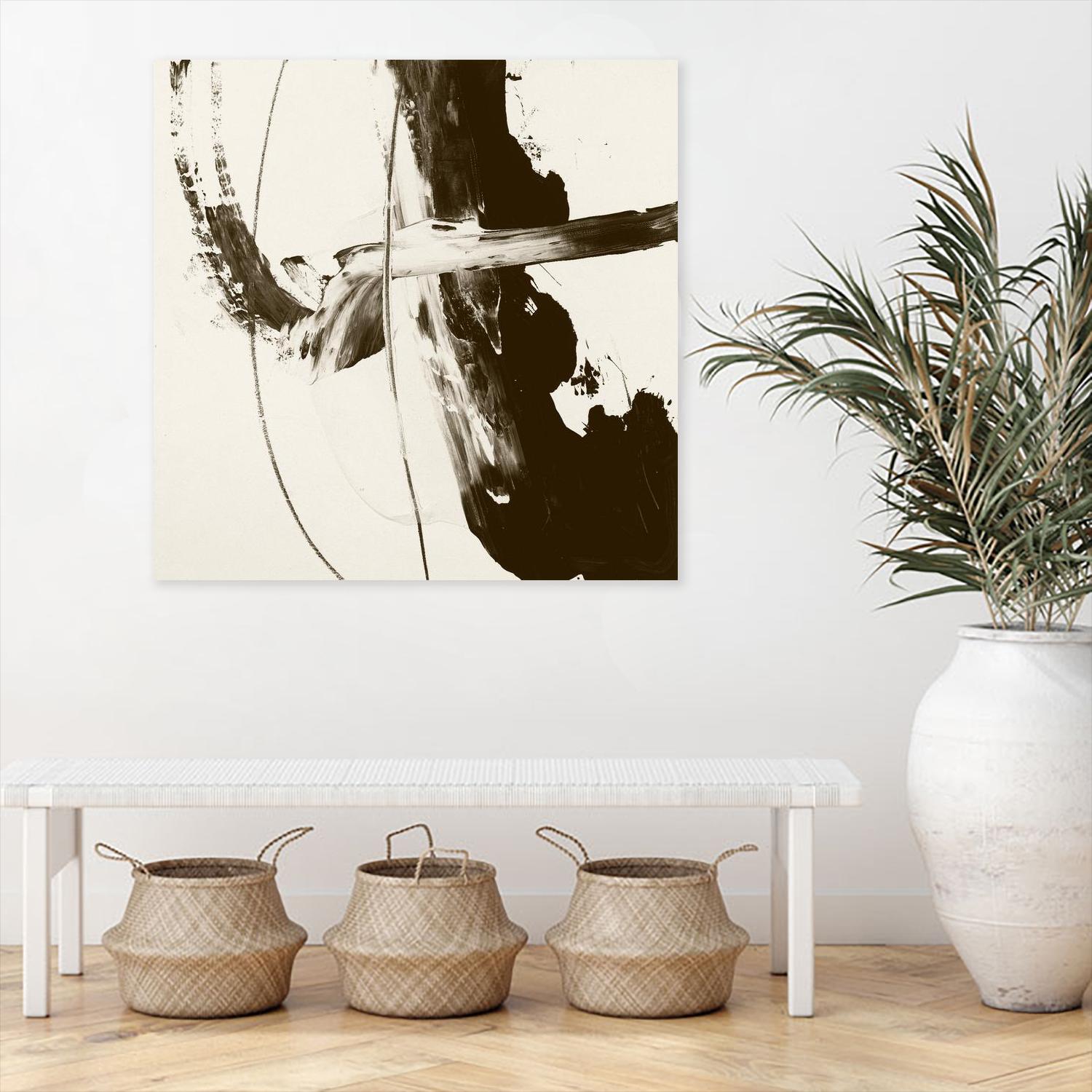 Sepia H by Franka Palek on GIANT ART - beige abstract