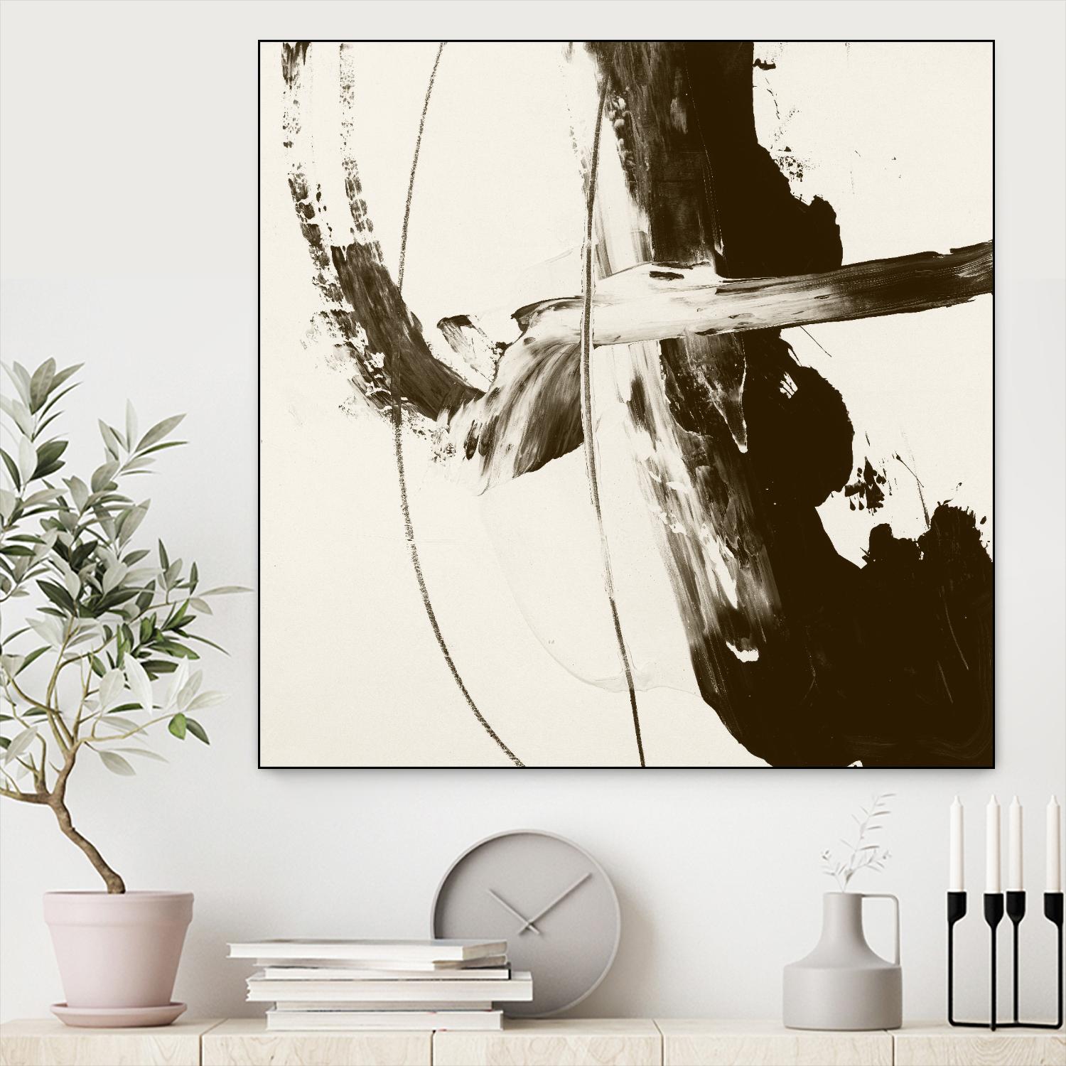 Sepia H by Franka Palek on GIANT ART - beige abstract