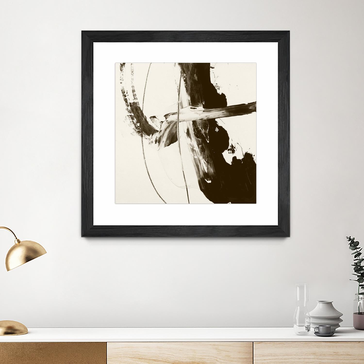 Sepia H by Franka Palek on GIANT ART - beige abstract