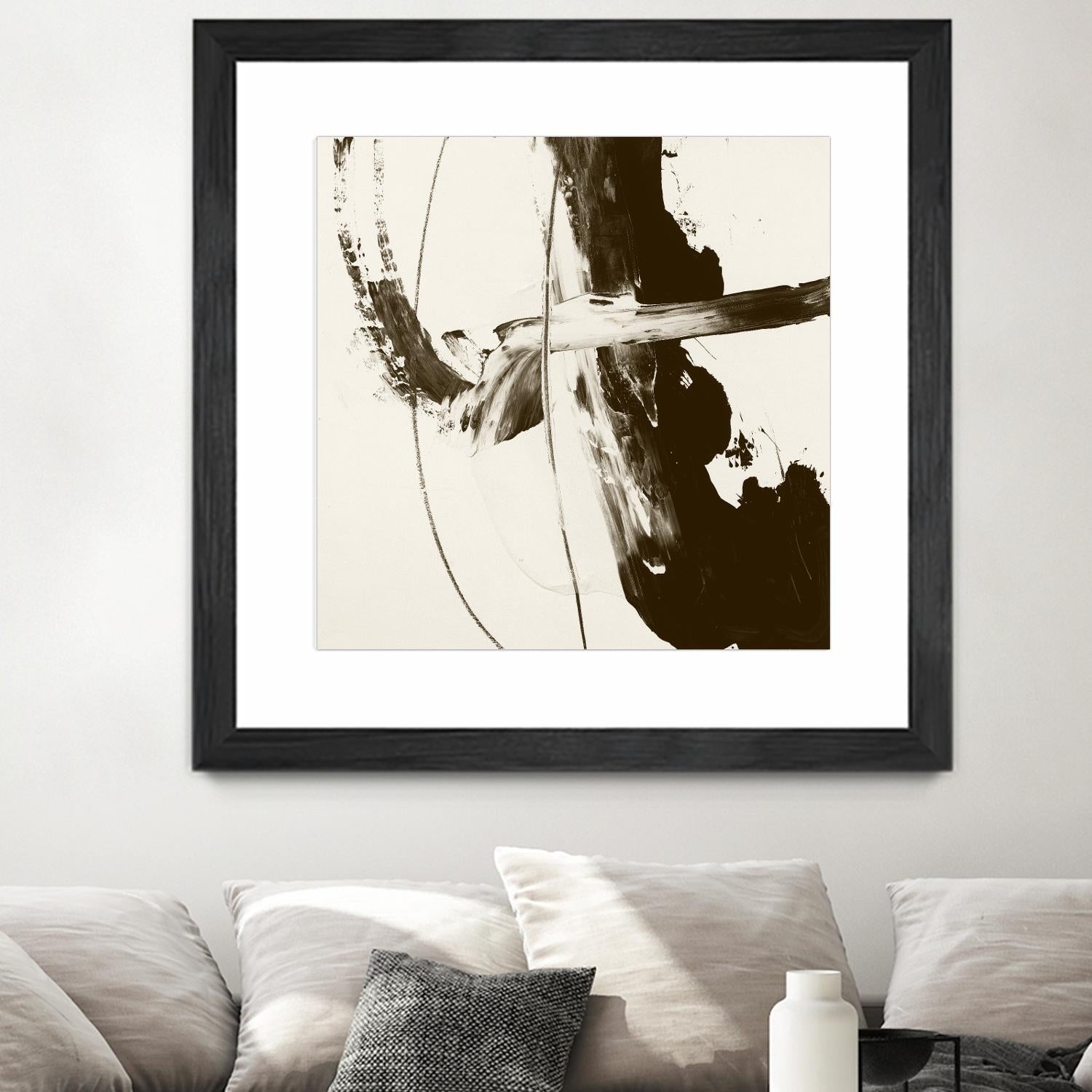 Sepia H by Franka Palek on GIANT ART - beige abstract