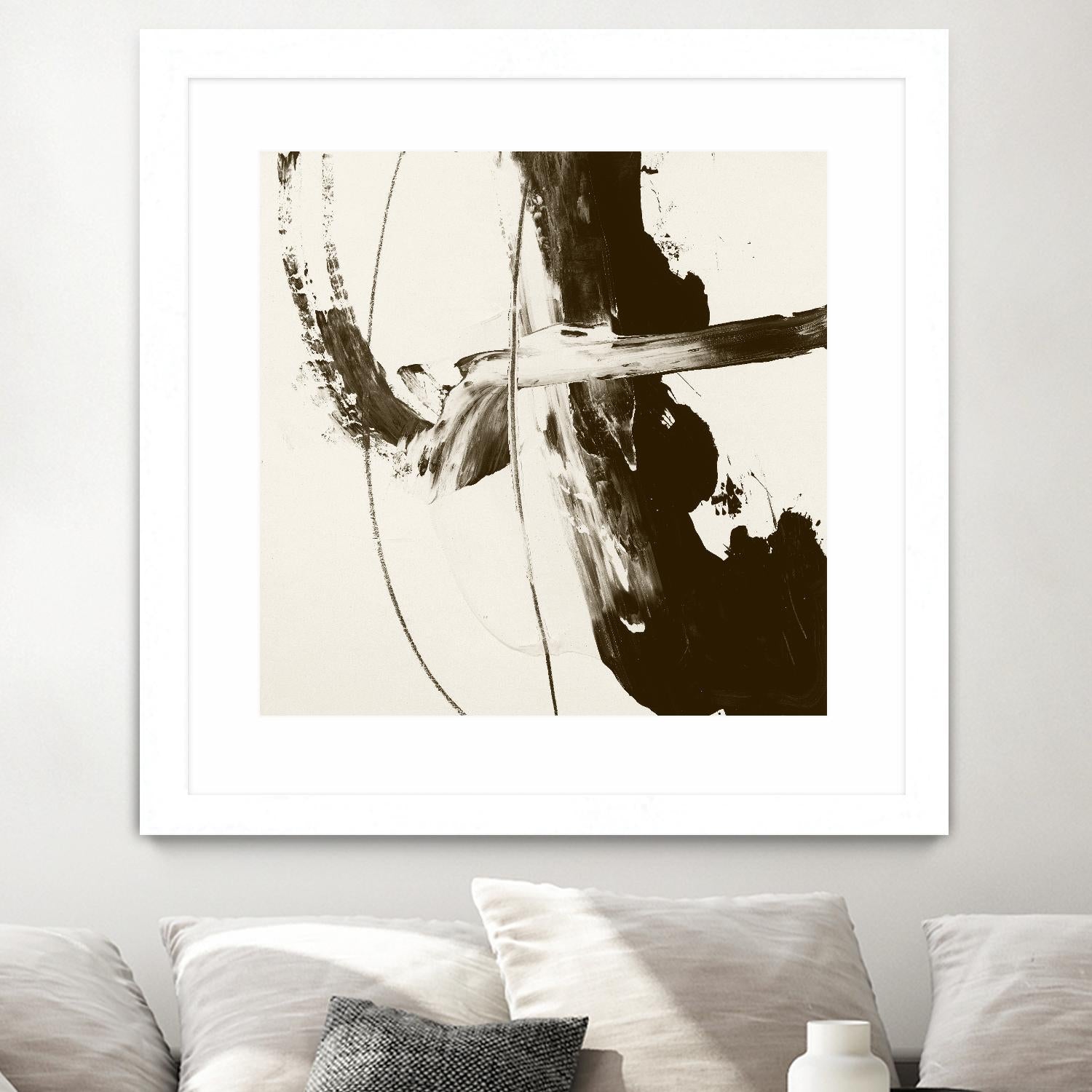 Sepia H by Franka Palek on GIANT ART - beige abstract