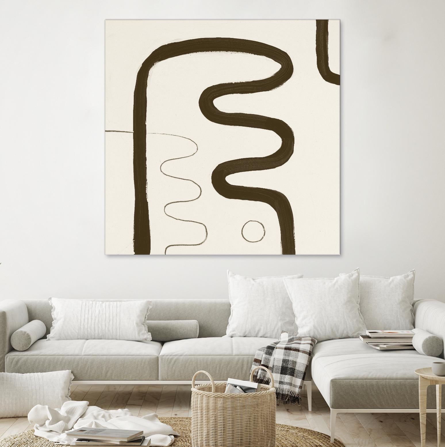Sepia K by Franka Palek on GIANT ART - beige abstract