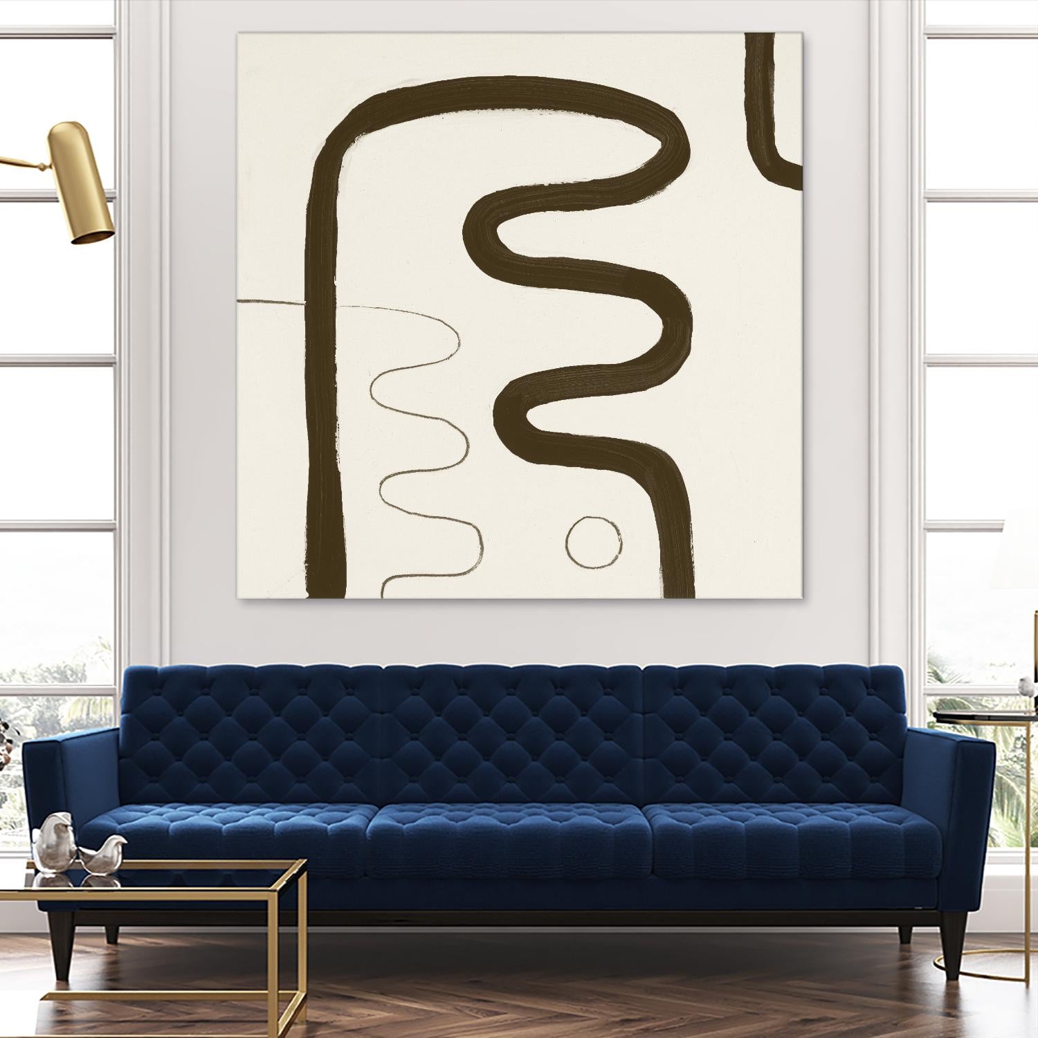 Sepia K by Franka Palek on GIANT ART - beige abstract