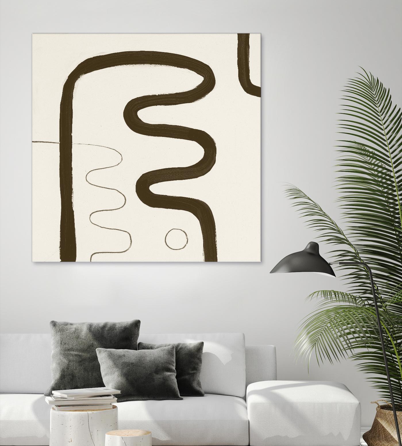 Sepia K by Franka Palek on GIANT ART - beige abstract