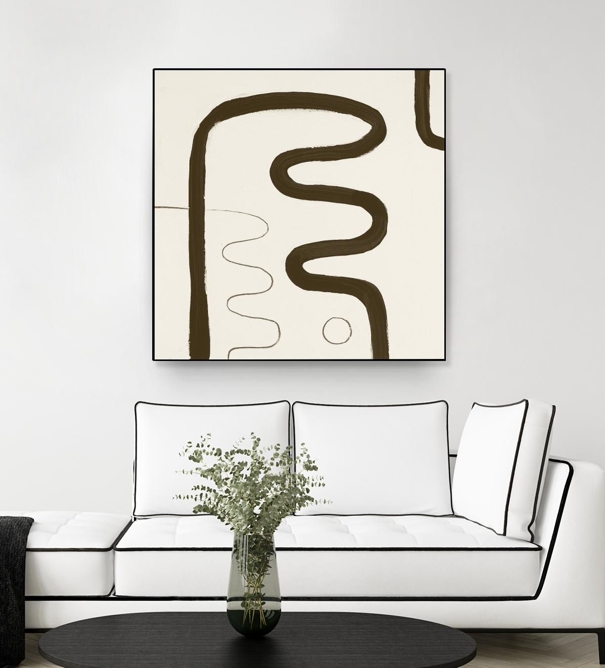 Sepia K by Franka Palek on GIANT ART - beige abstract