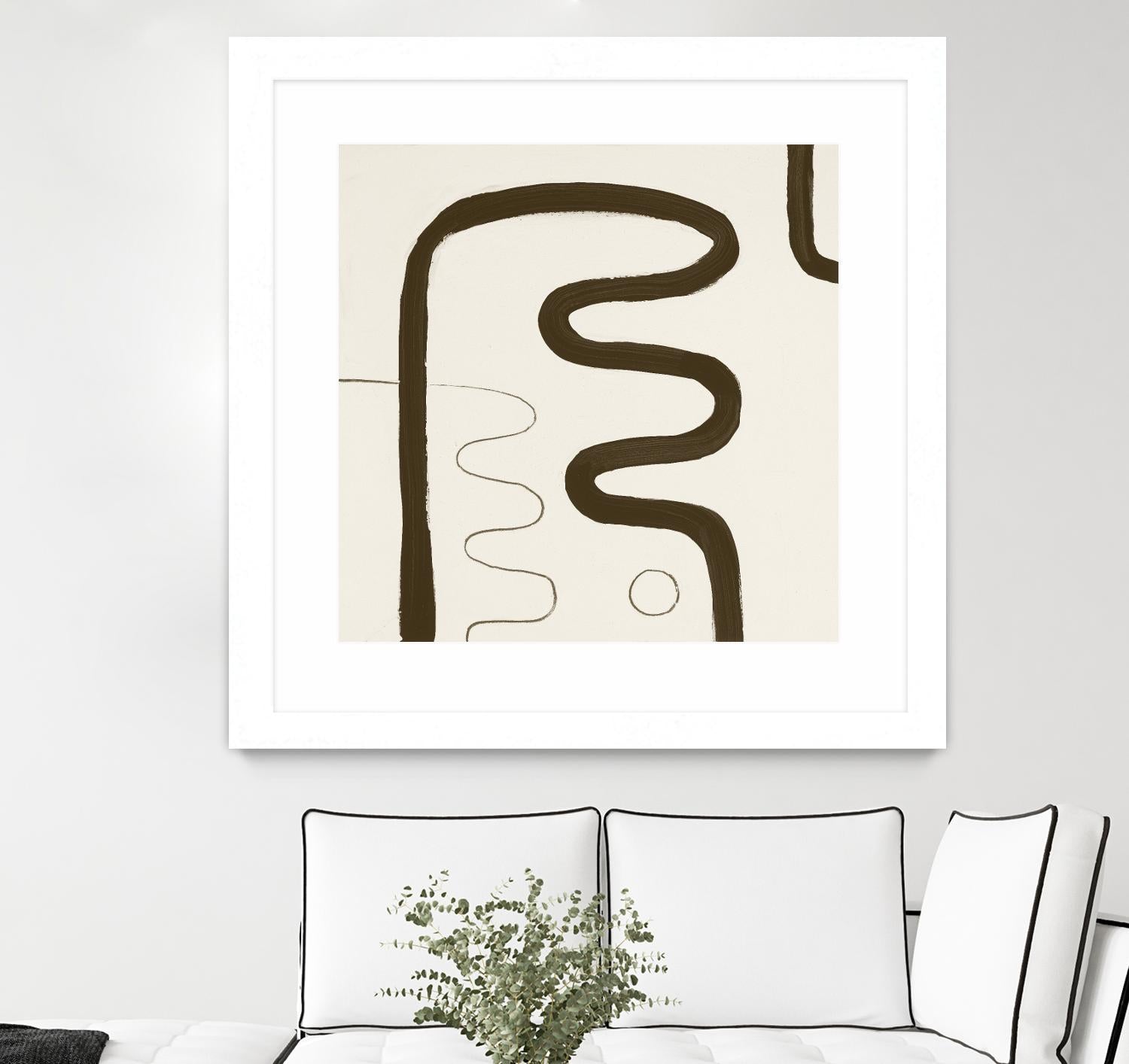 Sepia K by Franka Palek on GIANT ART - beige abstract