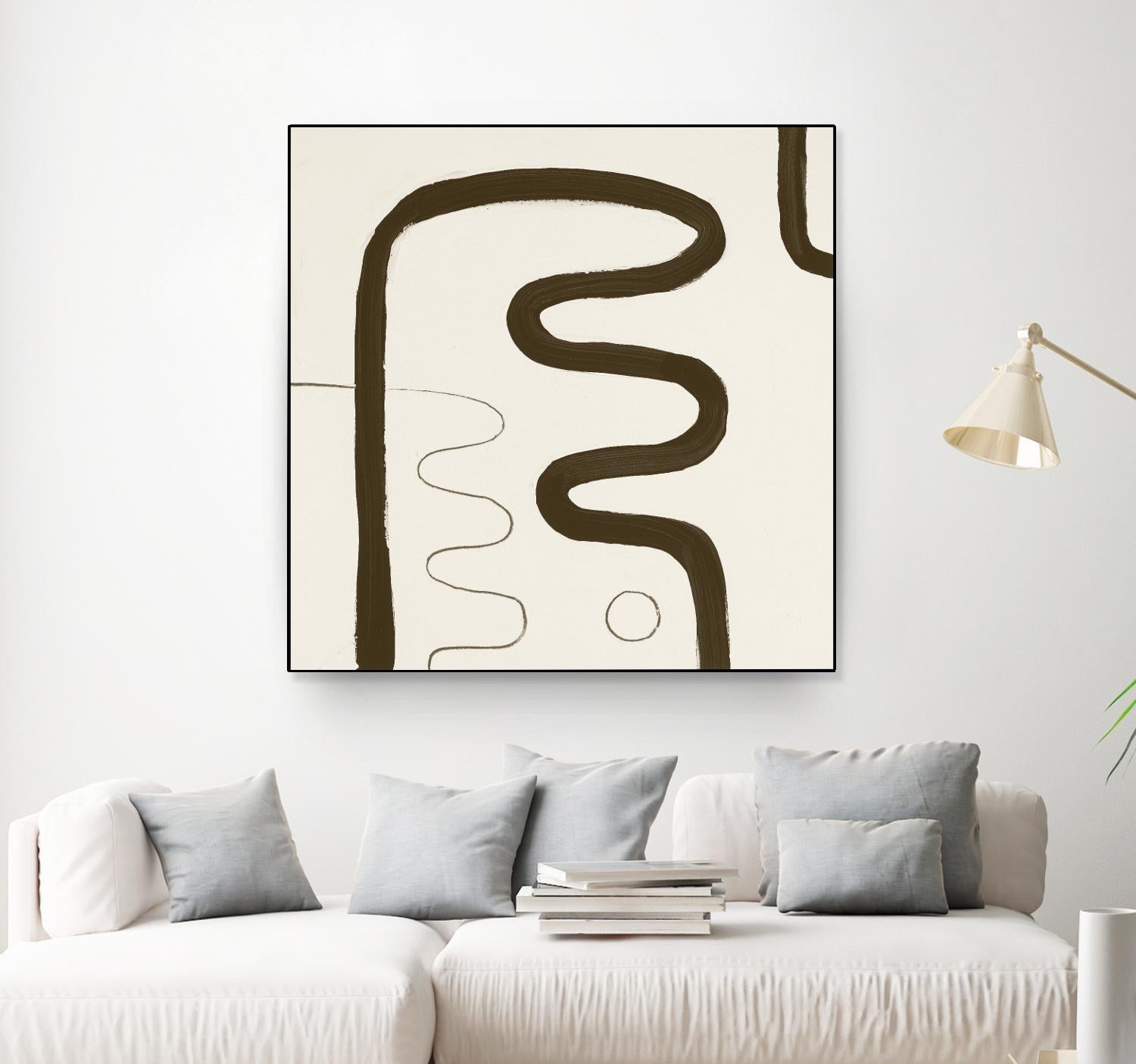 Sepia K by Franka Palek on GIANT ART - beige abstract