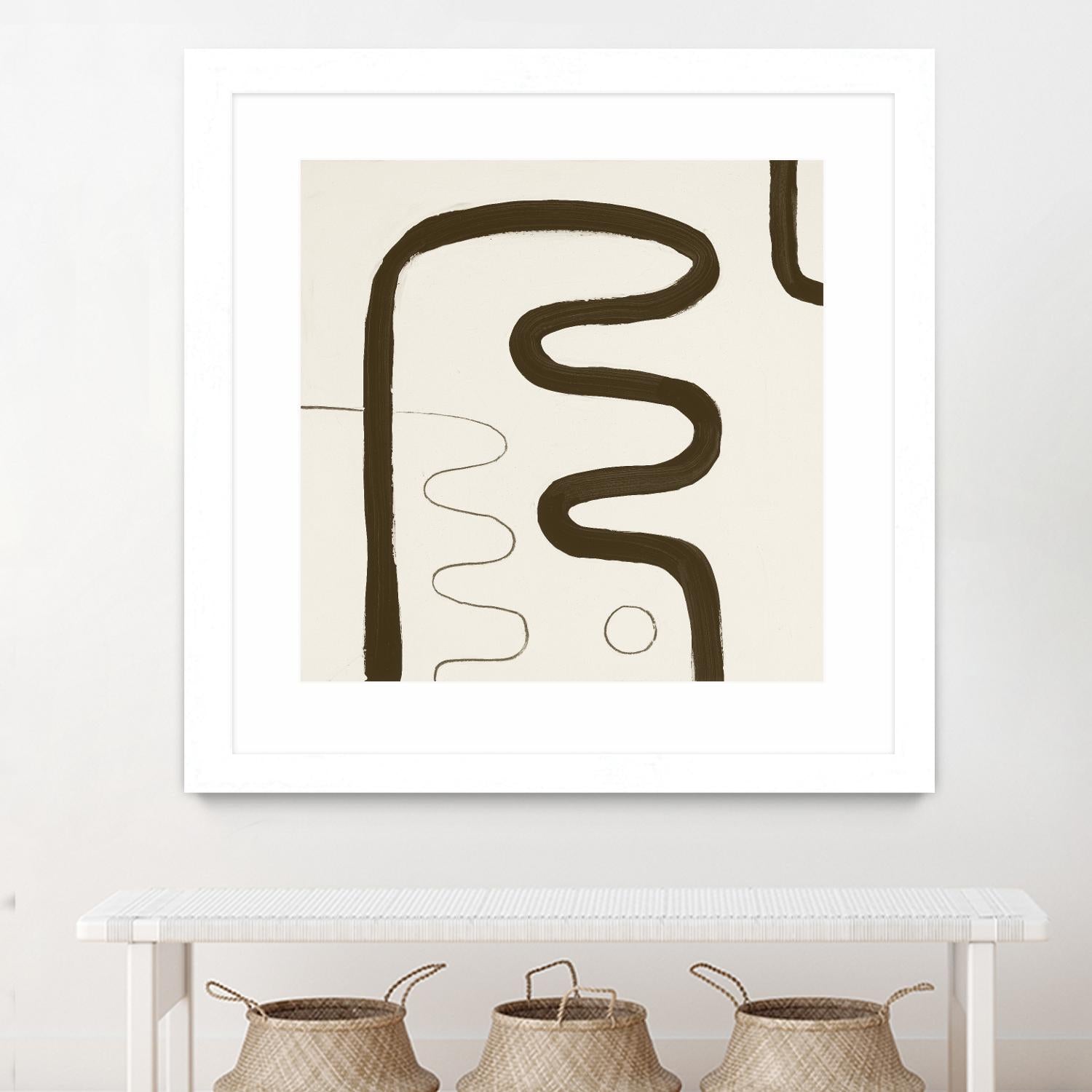 Sepia K by Franka Palek on GIANT ART - beige abstract