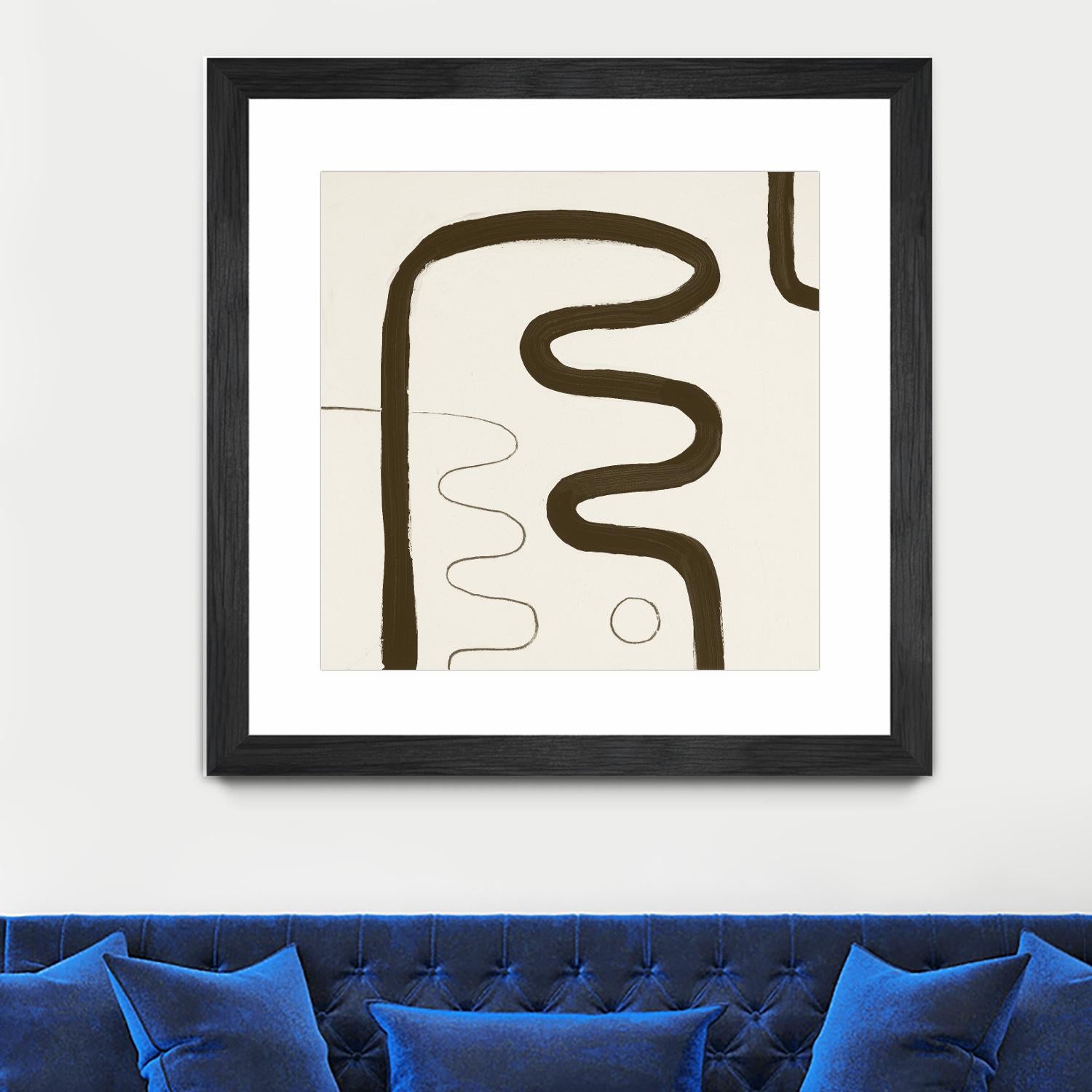 Sepia K by Franka Palek on GIANT ART - beige abstract