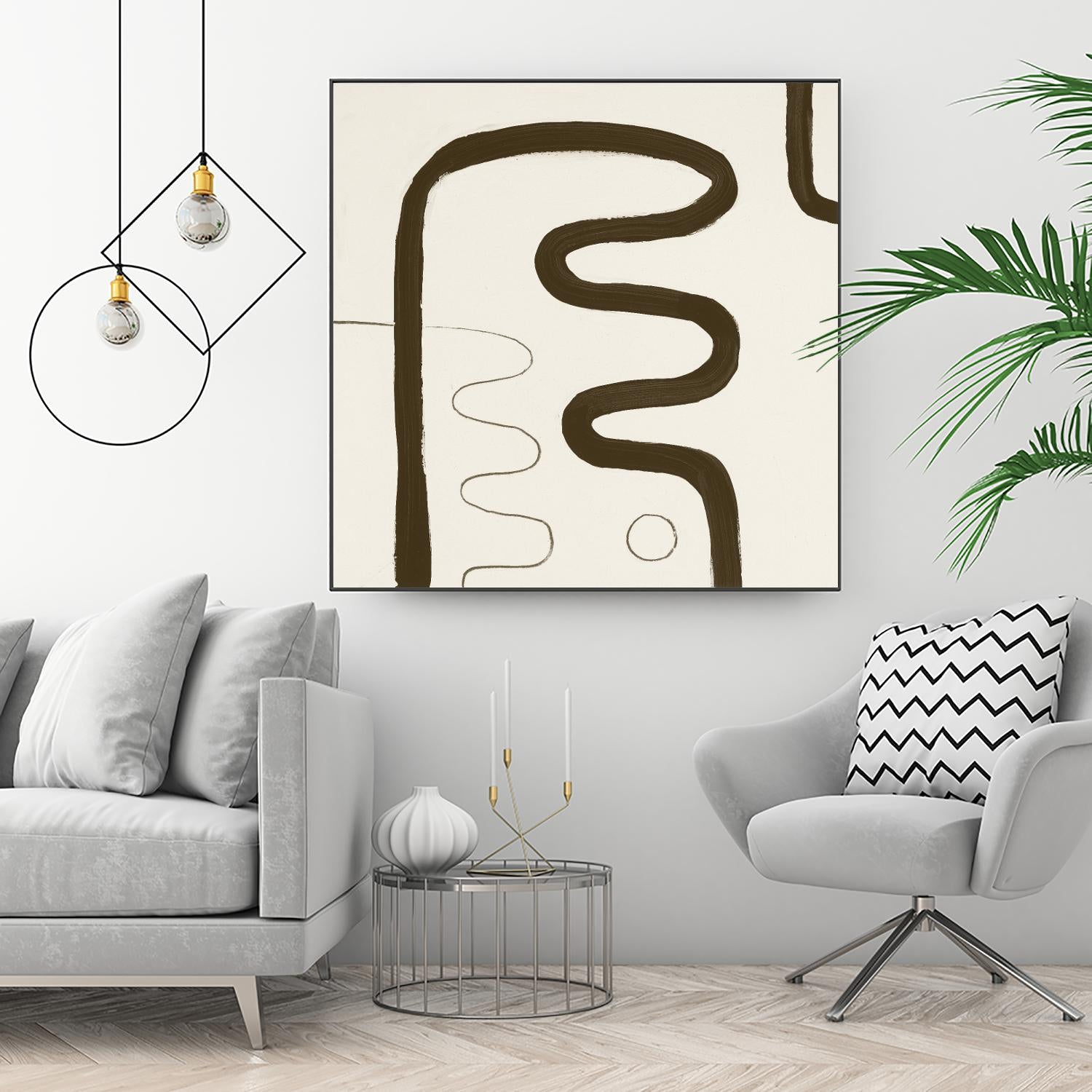 Sepia K by Franka Palek on GIANT ART - beige abstract