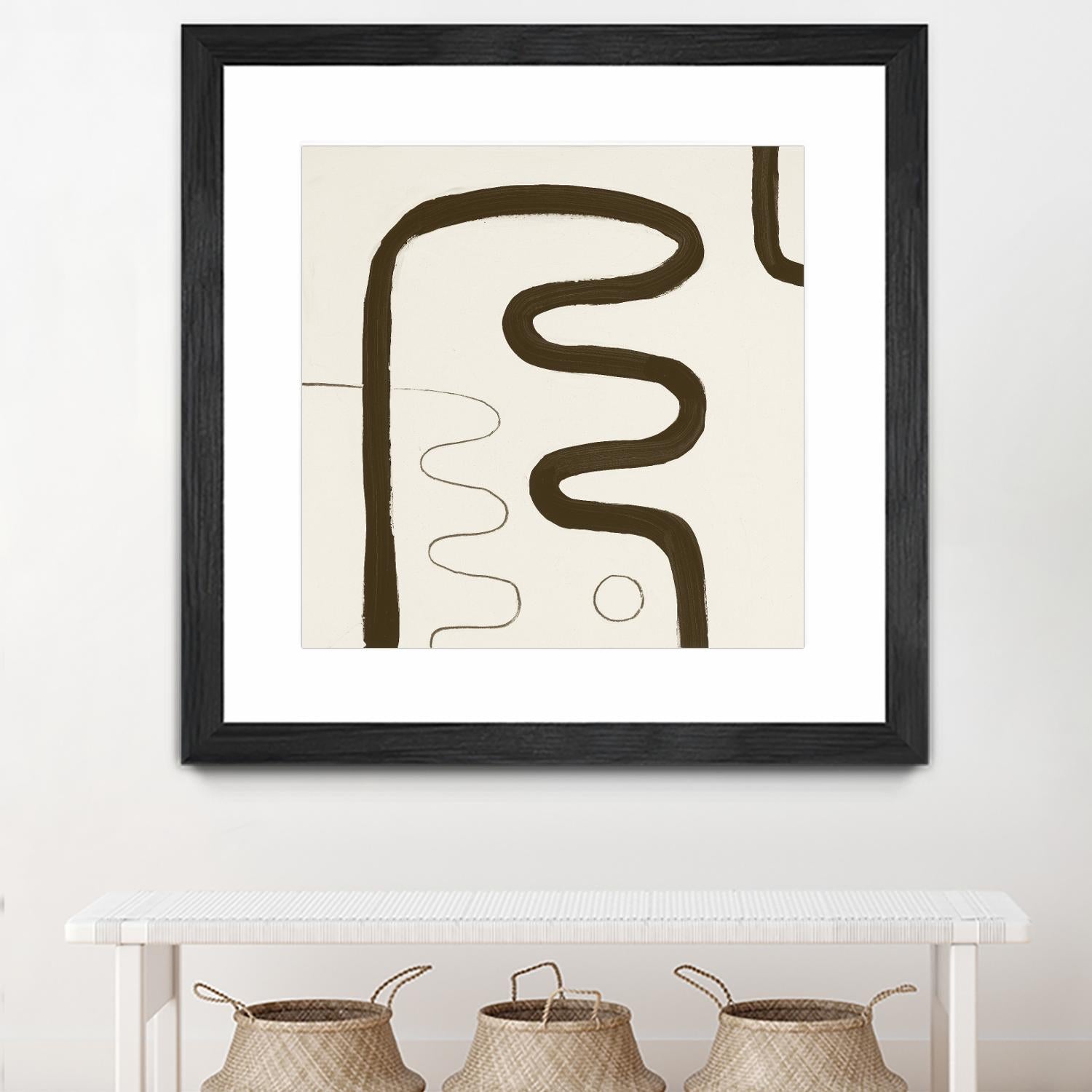 Sepia K by Franka Palek on GIANT ART - beige abstract