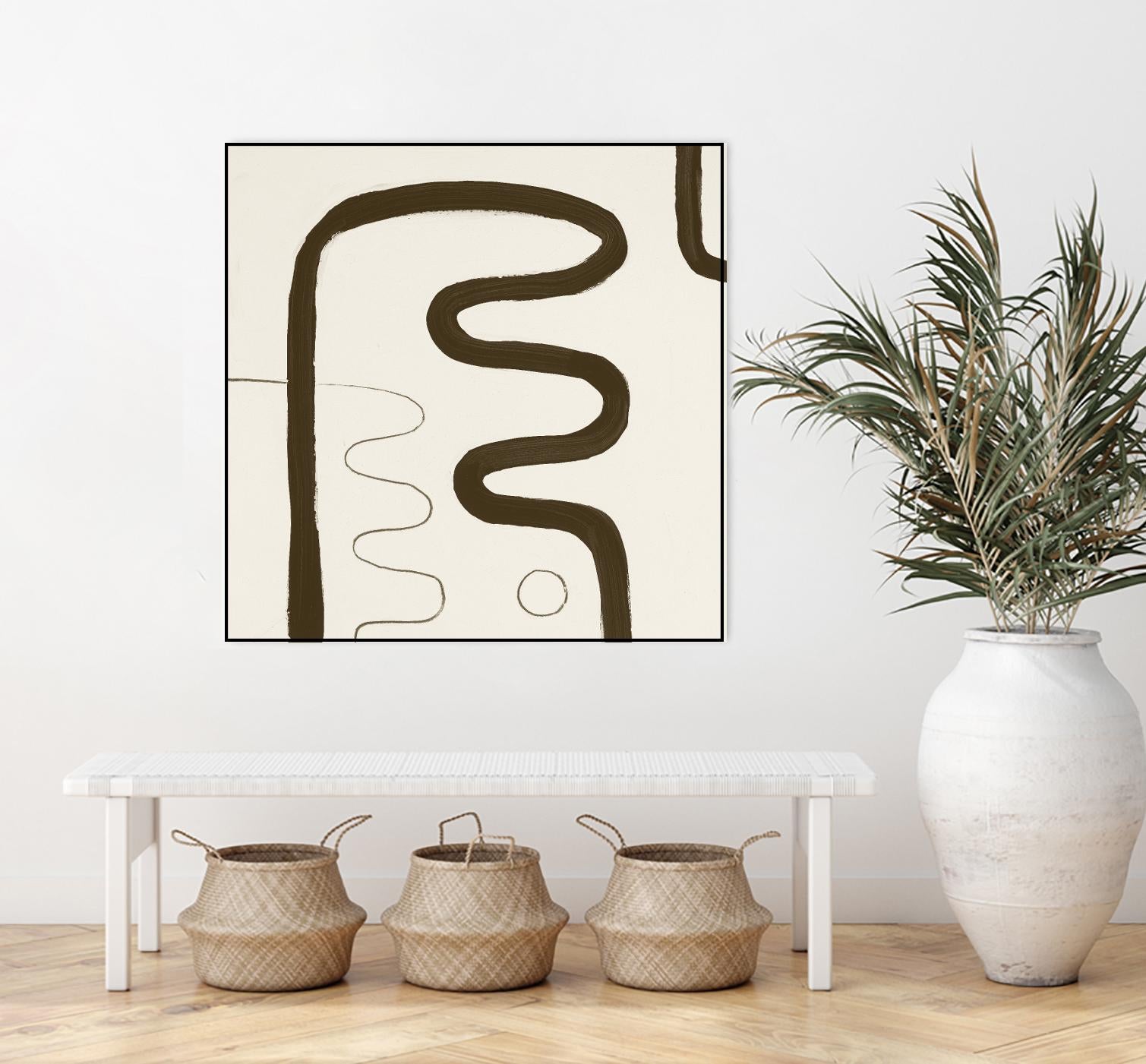 Sepia K by Franka Palek on GIANT ART - beige abstract