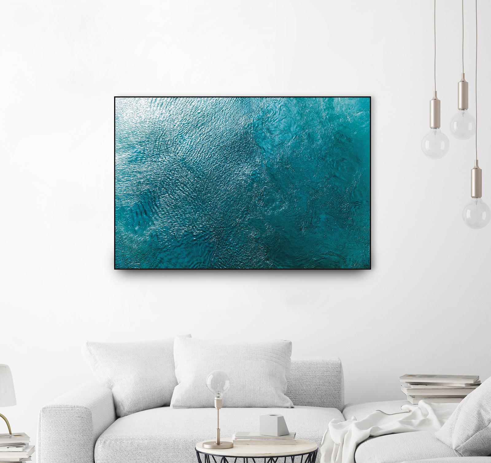 Water Texture Two Birds Eye by Kyle Goldie on GIANT ART - blue abstract