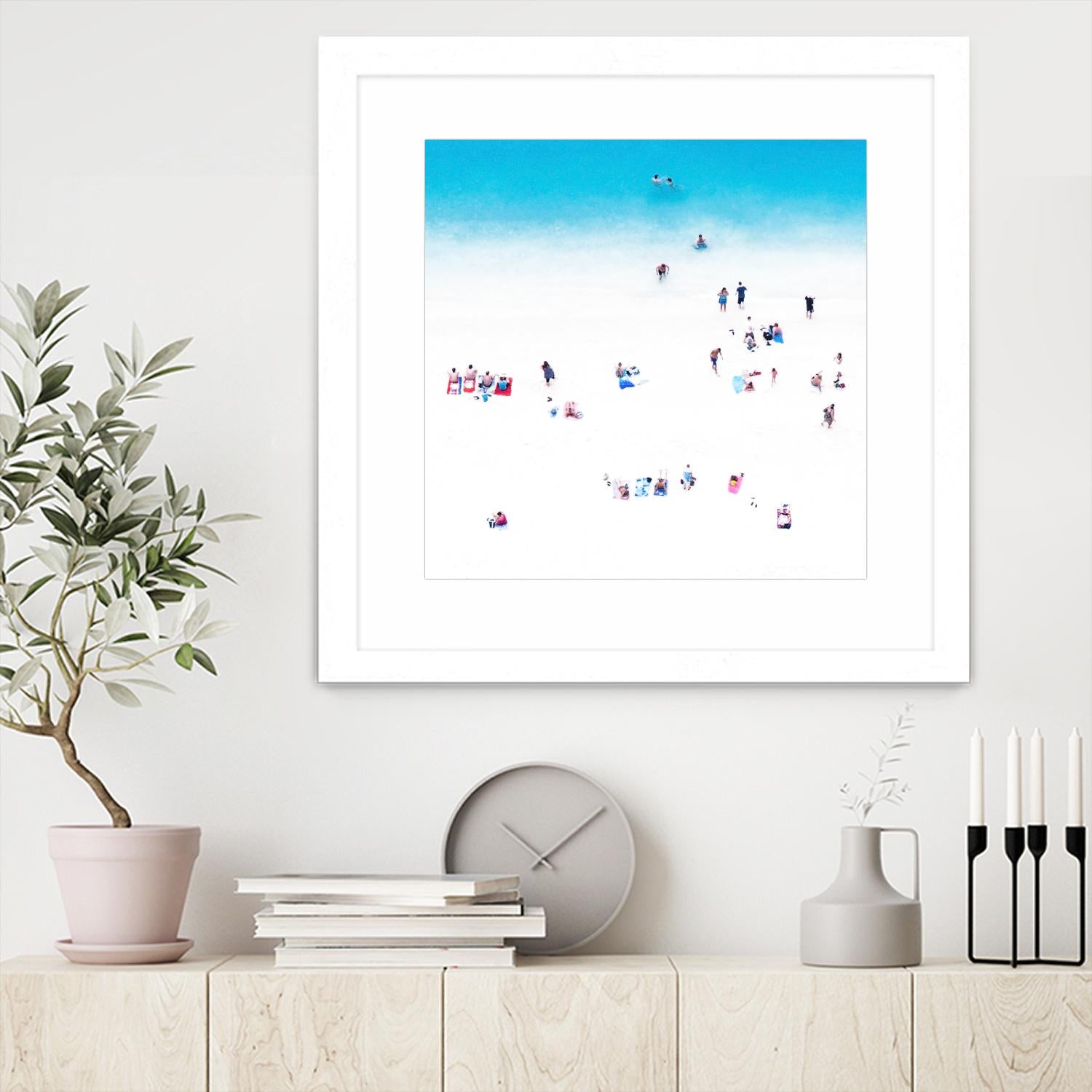 Whitewashed Beach A by THE Studio on GIANT ART - blue everyday life