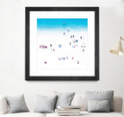 Whitewashed Beach A by THE Studio on GIANT ART - blue everyday life