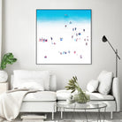 Whitewashed Beach A by THE Studio on GIANT ART - blue everyday life