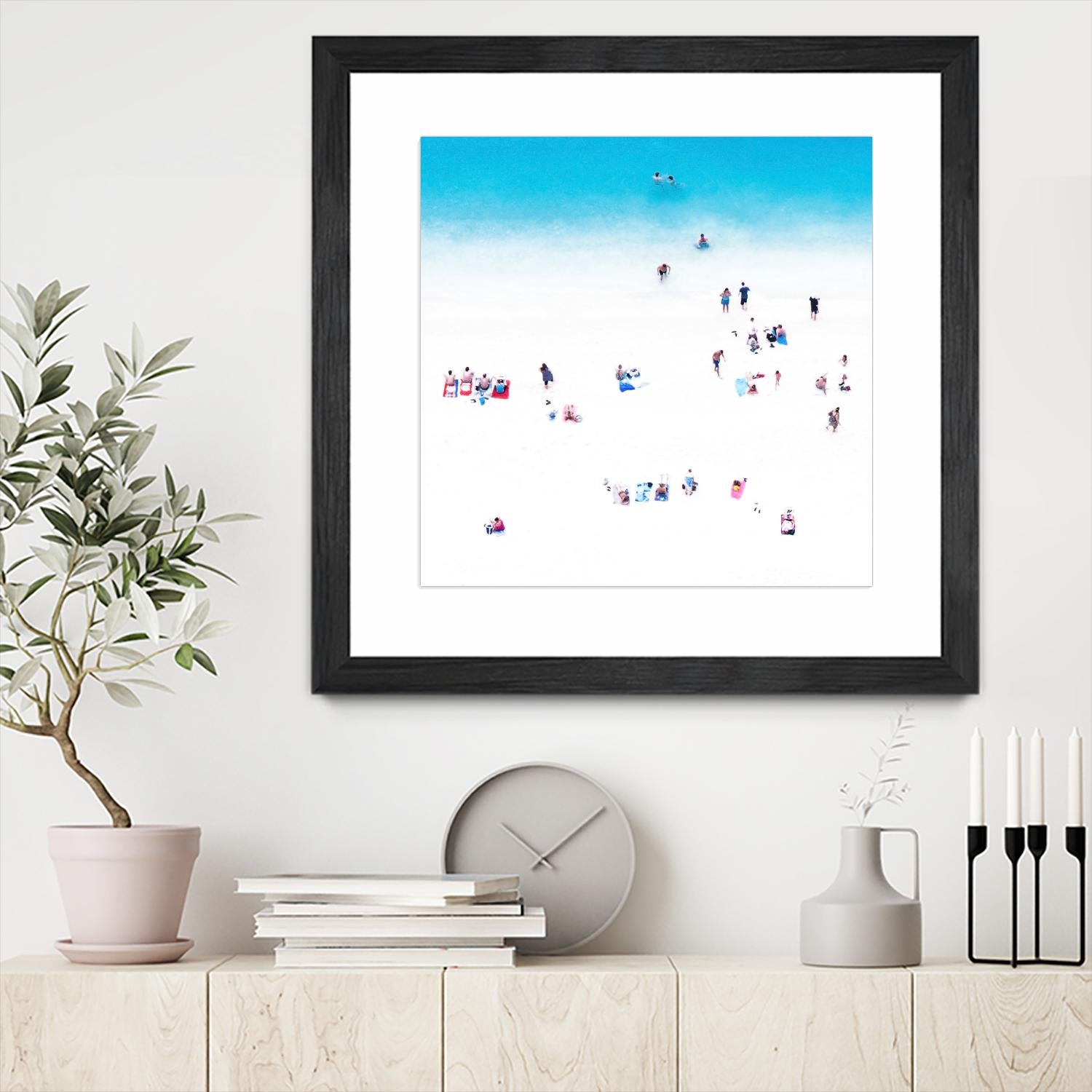 Whitewashed Beach A by THE Studio on GIANT ART - blue everyday life