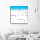 Whitewashed Beach A by THE Studio on GIANT ART - blue everyday life
