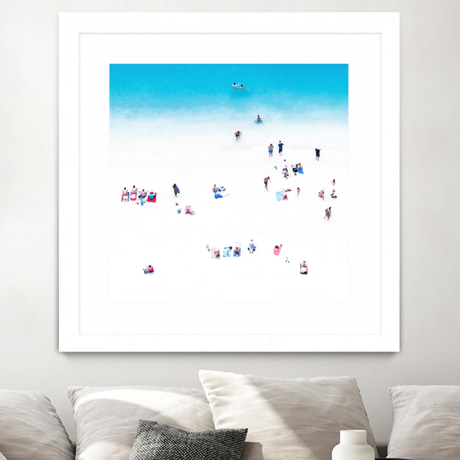 Whitewashed Beach A by THE Studio on GIANT ART - blue everyday life