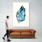 Faceted Gem C by Natasha Marie on GIANT ART - blue abstract