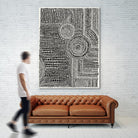 Clustered Dots A by Natasha Marie on GIANT ART - white black & white dots