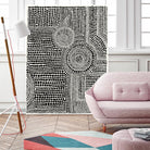 Clustered Dots A by Natasha Marie on GIANT ART - white black & white dots