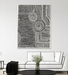 Clustered Dots A by Natasha Marie on GIANT ART - white black & white dots