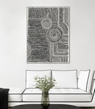 Clustered Dots A by Natasha Marie on GIANT ART - white black & white dots