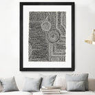 Clustered Dots A by Natasha Marie on GIANT ART - white black & white dots