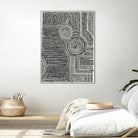 Clustered Dots A by Natasha Marie on GIANT ART - white black & white dots